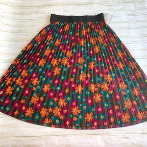 LULAROE PLEATED SKIRT - FALL FLORAL